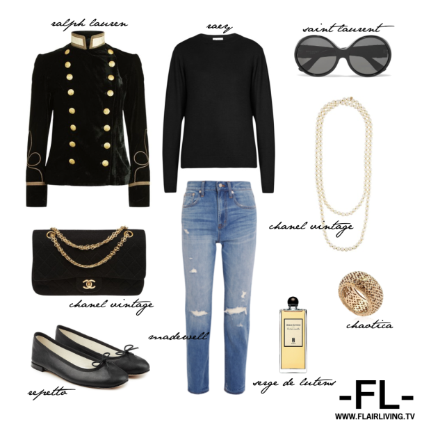 flairliving-ootd-ralph-lauren-military-jacket-chaotica-jewelry-vintage-chanel-2-55-bag